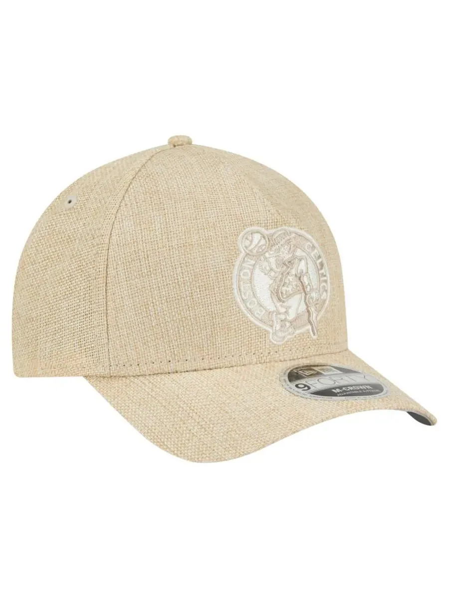 New Era Мужская бейсболка Boston Celtics Injection Woven A-Frame 9FORTY с регулируемым размером — изображение 3 из 4, бежевый