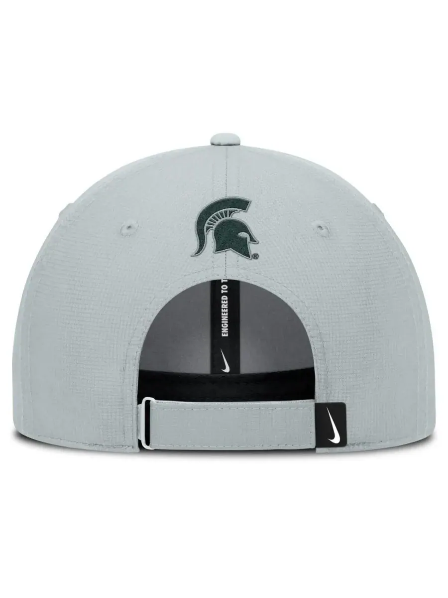 Nike Мужская серая регулируемая кепка Michigan State Spartans Club Prep Performance — изображение 4 из 4, серый