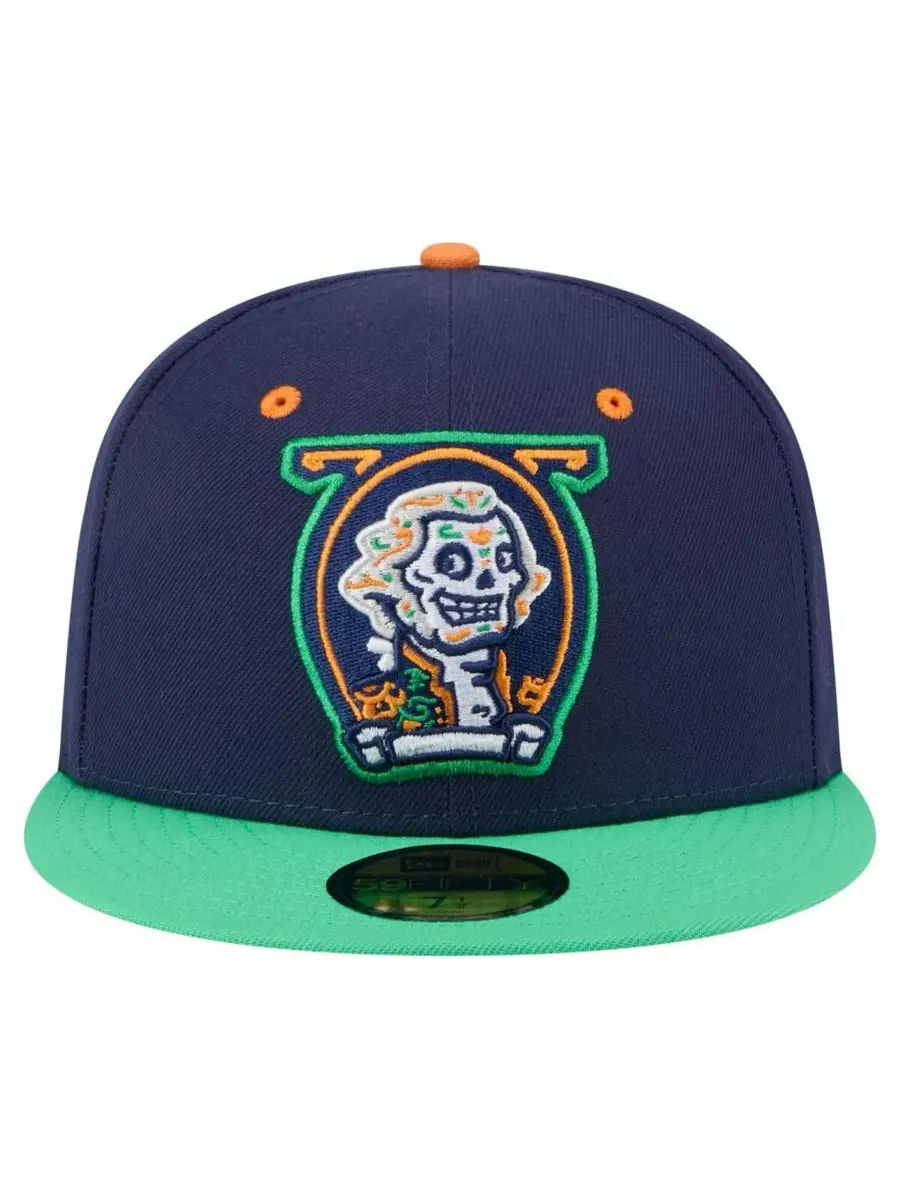 New Era Мужская темно-синяя бейсболка Fredericksburg Nationals Copa de la Diversion 59FIFTY — изображение 2 из 4, темно-синий