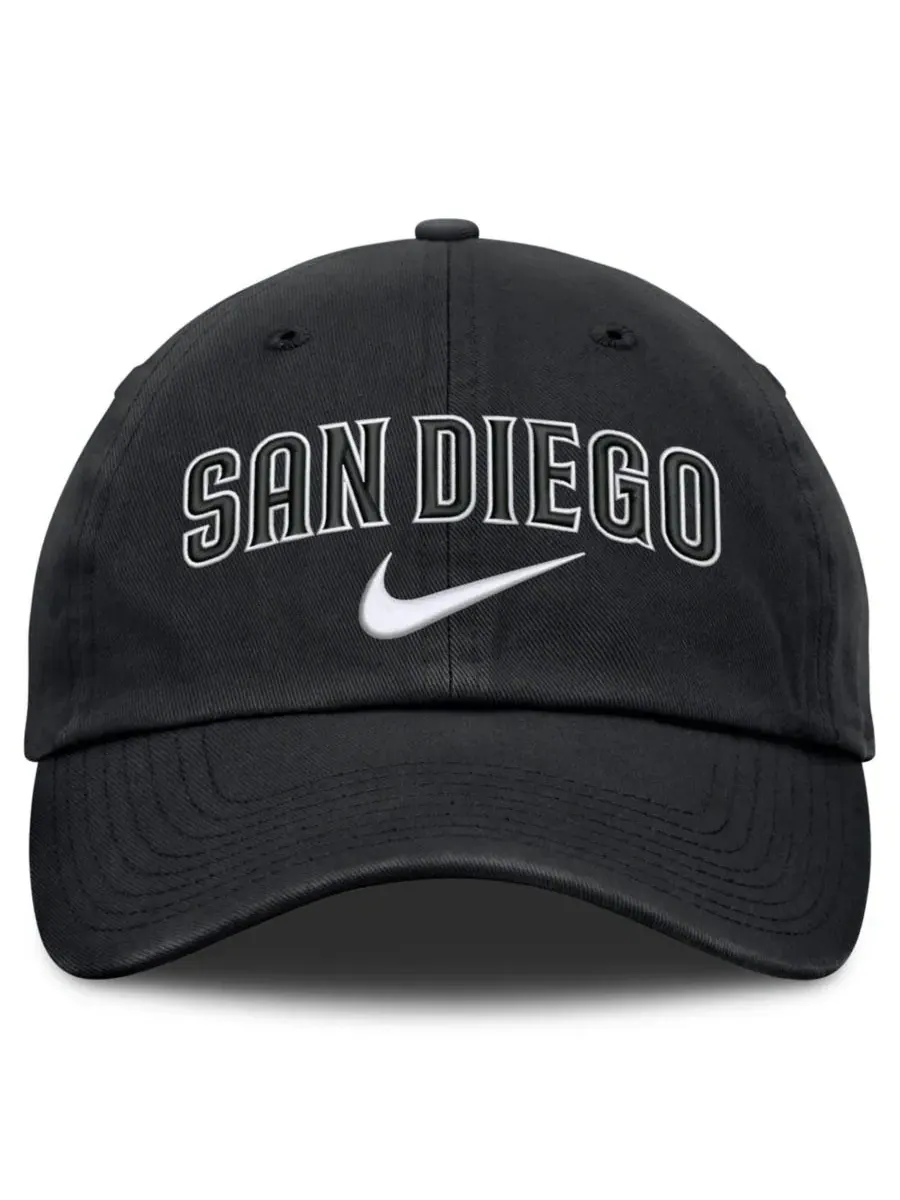 Кепка с козырьком San Diego Padres Club Adjustable Hat Nike — изображение 2 из 4, черный