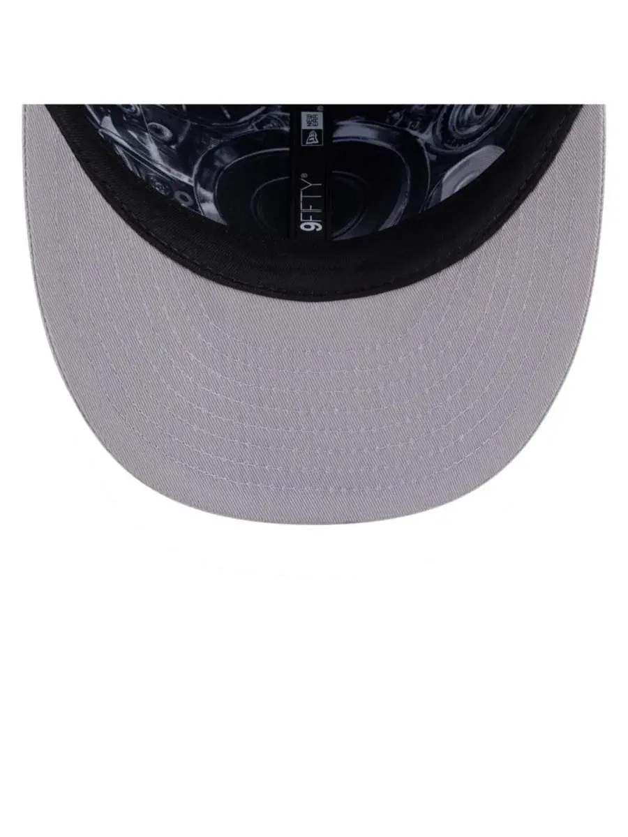 Бейсболка New Era Detroit Lions 2026 NFL Draft On Stage Pre-Curved 9FIFTY — изображение 5 из 5, синий серебристый