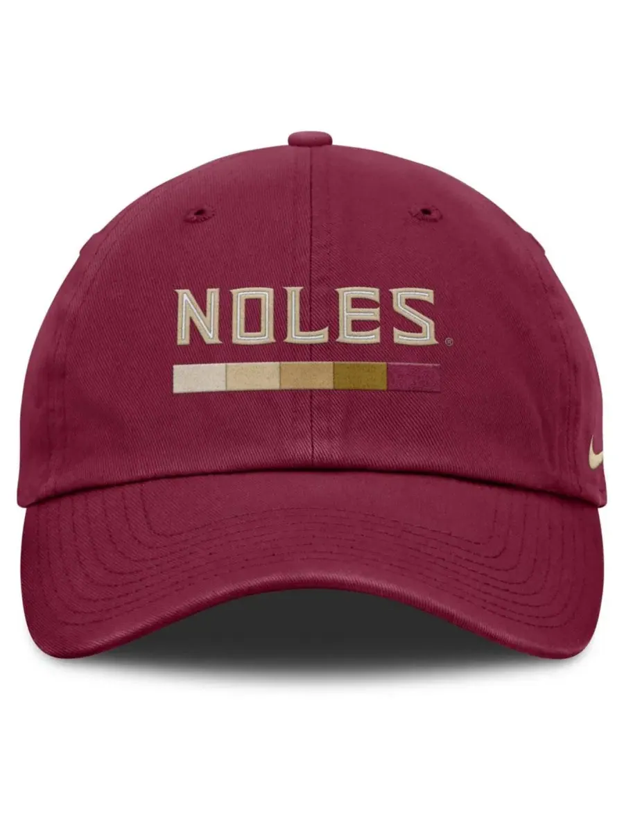 Кепка Nike Club Campus с вышивкой Florida State Seminoles — изображение 2 из 4, гранат