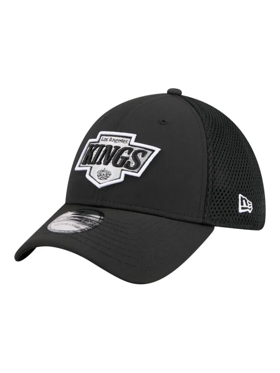 Кепка New Era 39THIRTY с вышитым логотипом Los Angeles Kings — изображение 1 из 5, черный
