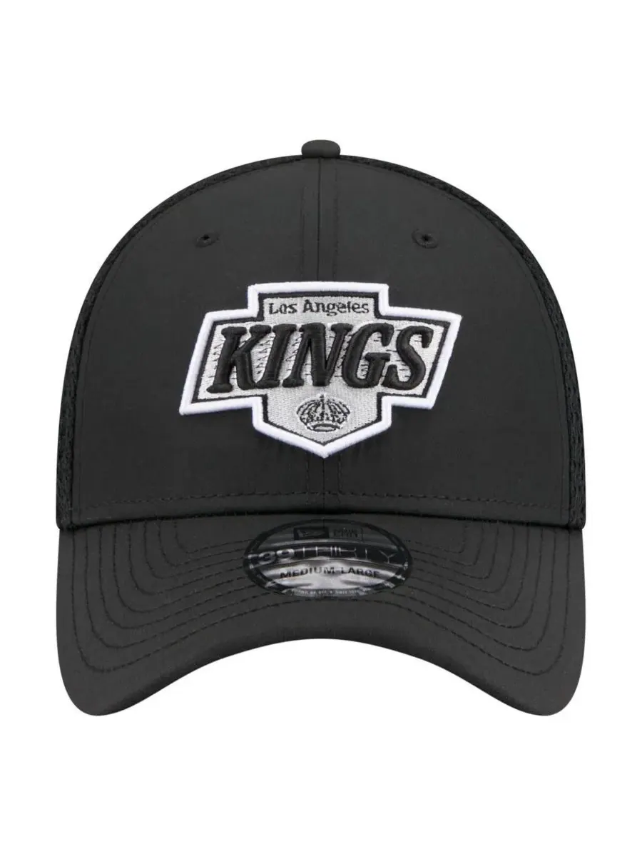 Кепка New Era 39THIRTY с вышитым логотипом Los Angeles Kings — изображение 2 из 5, черный