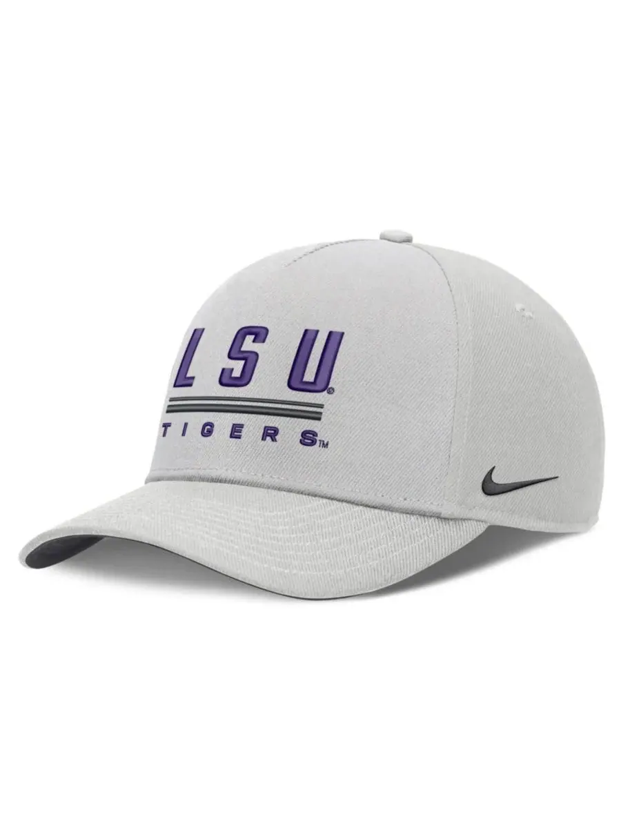 Кепка Nike с вышивкой LSU Tigers, серая — изображение 1 из 3, серый