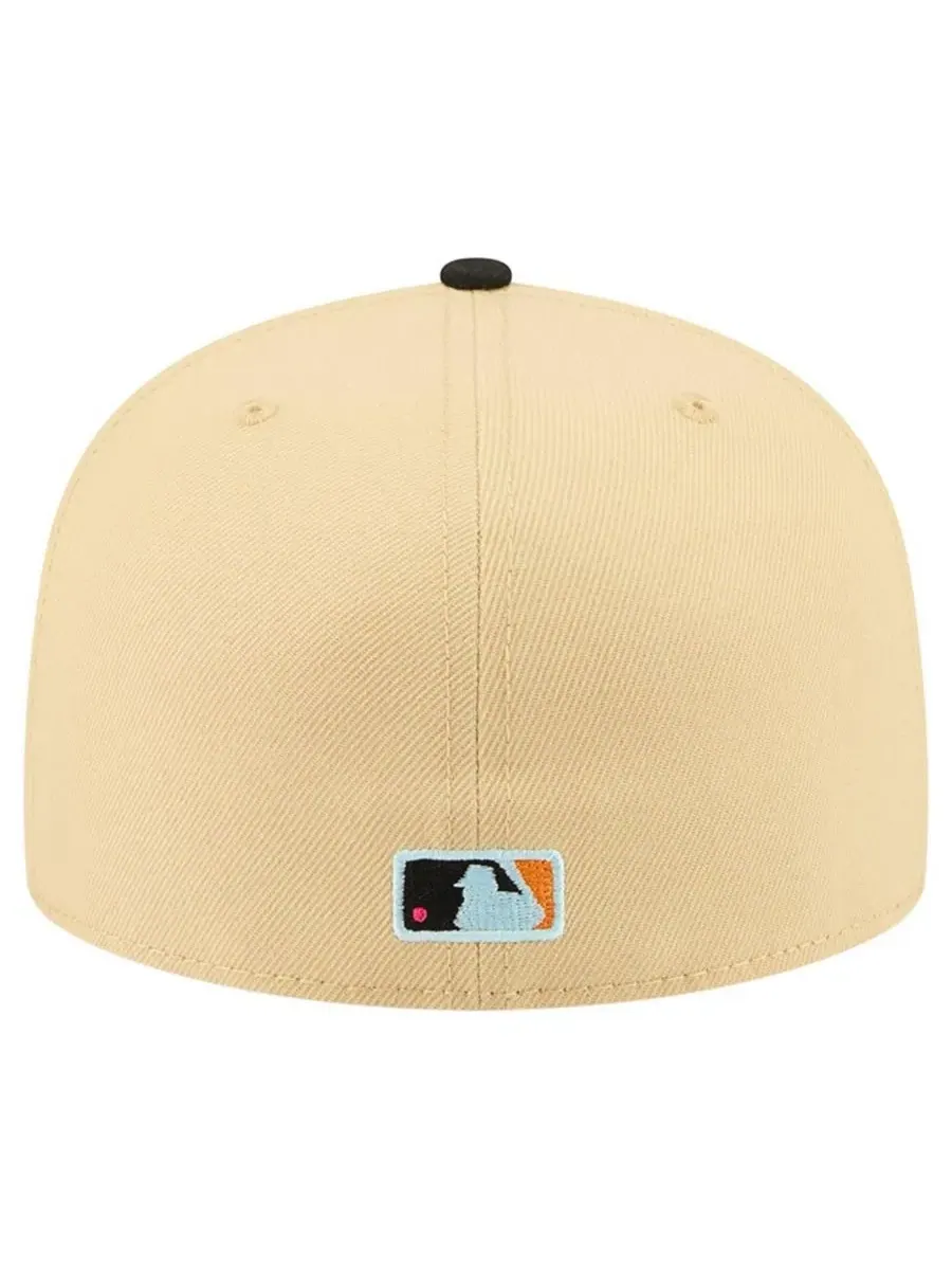 Бейсболка 59FIFTY с вышивкой Texas Rangers New Era — изображение 4 из 5, светлый бежевый