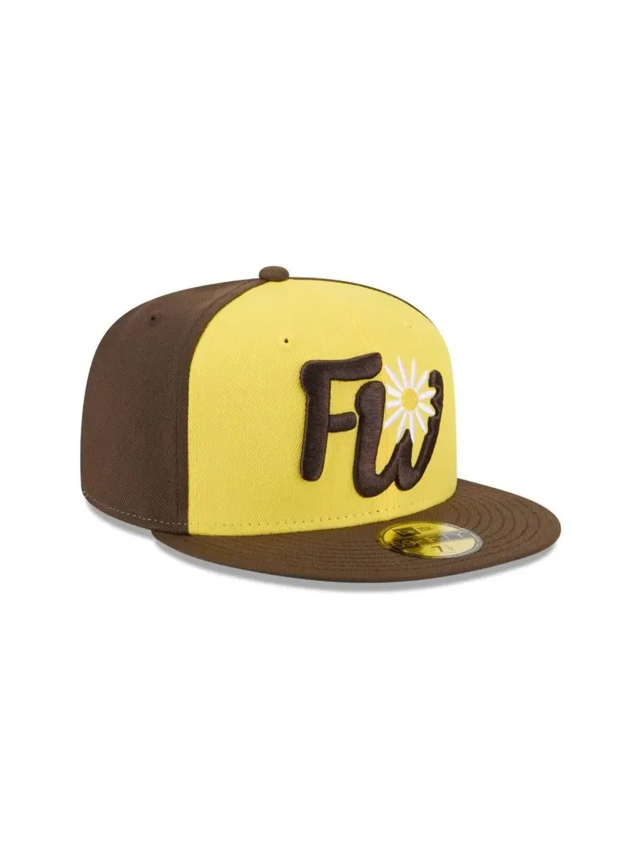Кепка с высокой тульей и плоским козырьком Fort Wayne TinCaps Theme Nights 59FIFTY New Era — изображение 3 из 4, желтый