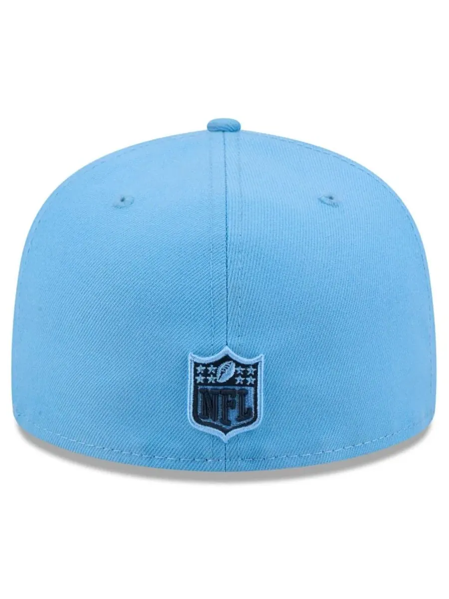 Кепка New Era 59FIFTY с вышитым логотипом Tennessee Titans — изображение 4 из 5, светлый синий