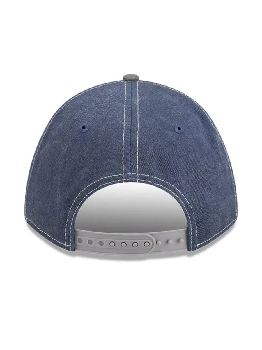 Кепка New Era 9FORTY с аппликацией Dallas Cowboys — изображение 4 из 5, темно-синий серый