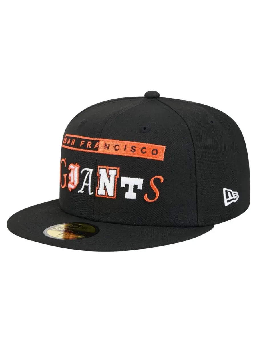 New Era Мужская черная бейсболка San Francisco Giants Ransom 59FIFTY — изображение 1 из 5, черный