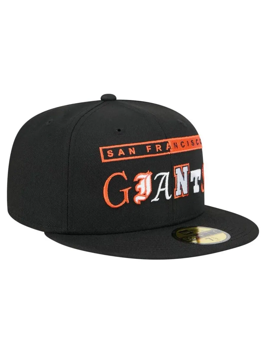 New Era Мужская черная бейсболка San Francisco Giants Ransom 59FIFTY — изображение 4 из 5, черный