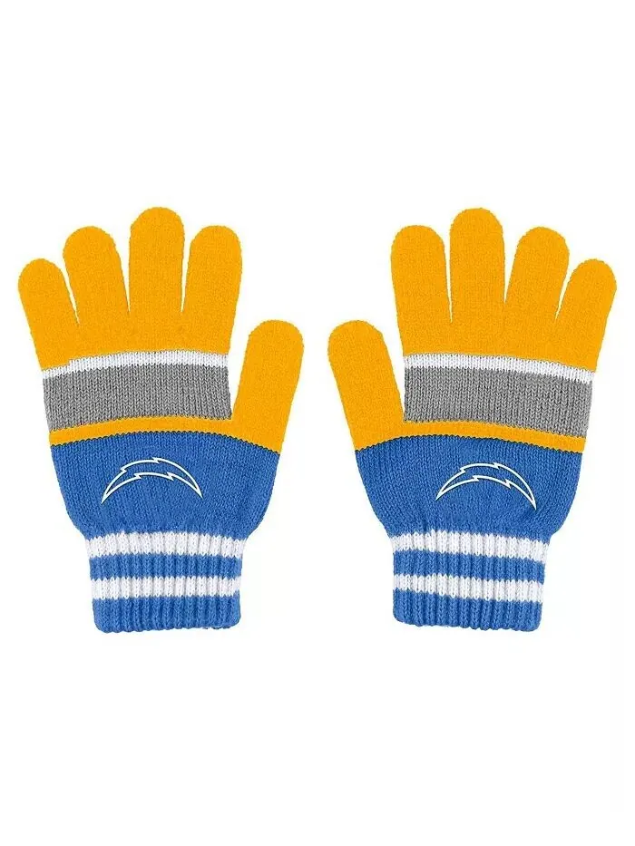Женский комплект перчаток и шарфа Los Angeles Chargers Stripe WEAR by Erin Andrews — изображение 3 из 3