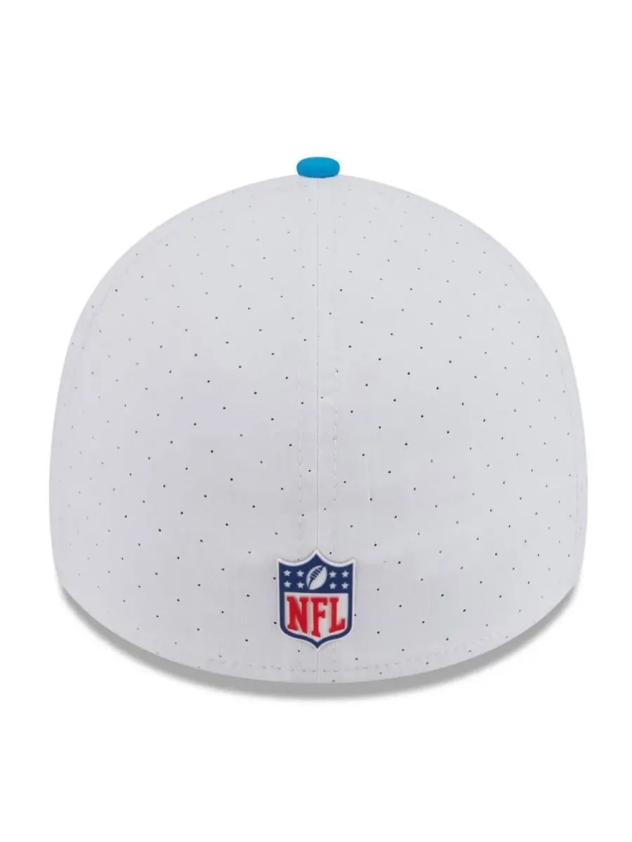 New Era Мужская бело-синяя кепка Carolina Panthers 39THIRTY Flex Hat для тренировочного лагеря НФЛ — изображение 4 из 4