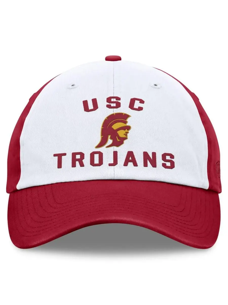 Top of the World Мужская регулируемая кепка USC Trojans Heritage белого/кардиналового цвета — изображение 4 из 4, белый