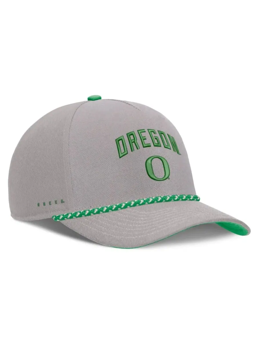 Кепка Oregon Ducks Primetime Rise Rope Adjustable Hat Nike — изображение 3 из 5, серый зеленый
