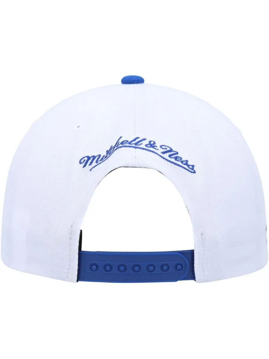 Mitchell & Ness Мужская белая/королевская бейсболка Golden State Warriors Side Core 2.0 Snapback — изображение 2 из 4, белый