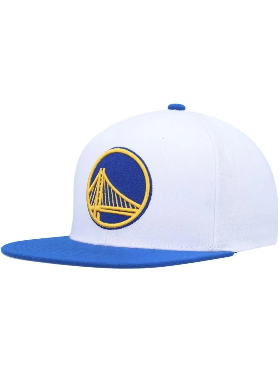 Mitchell & Ness Мужская белая/королевская бейсболка Golden State Warriors Side Core 2.0 Snapback — изображение 3 из 4, белый