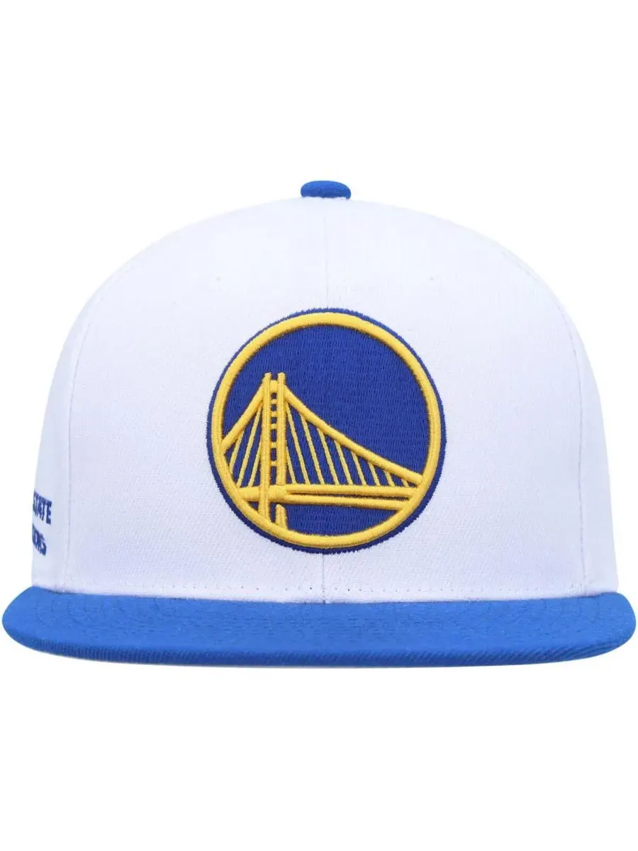 Mitchell & Ness Мужская белая/королевская бейсболка Golden State Warriors Side Core 2.0 Snapback — изображение 4 из 4, белый