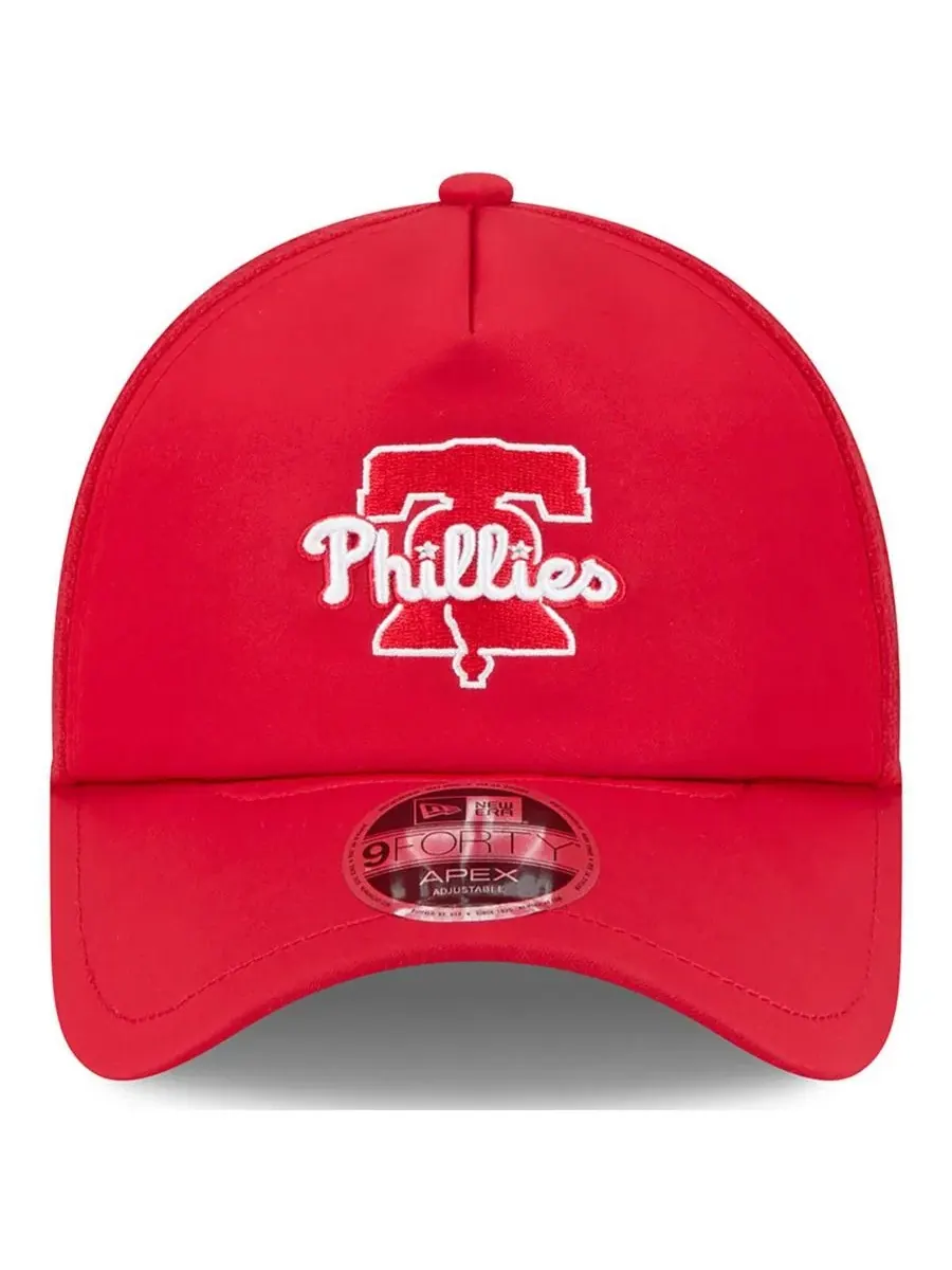 Кепка New Era Philadelphia Phillies 2026 Batting Practice Alternate Apex 9FORTY Adjustable — изображение 4 из 4, красный