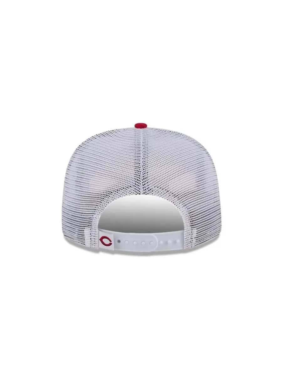 New Era Мужская красная бейсболка Cincinnati Reds Team Horizon 9FIFTY A-Frame Trucker Snapback — изображение 3 из 5, красный
