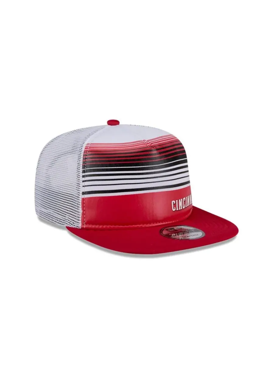 New Era Мужская красная бейсболка Cincinnati Reds Team Horizon 9FIFTY A-Frame Trucker Snapback — изображение 4 из 5, красный