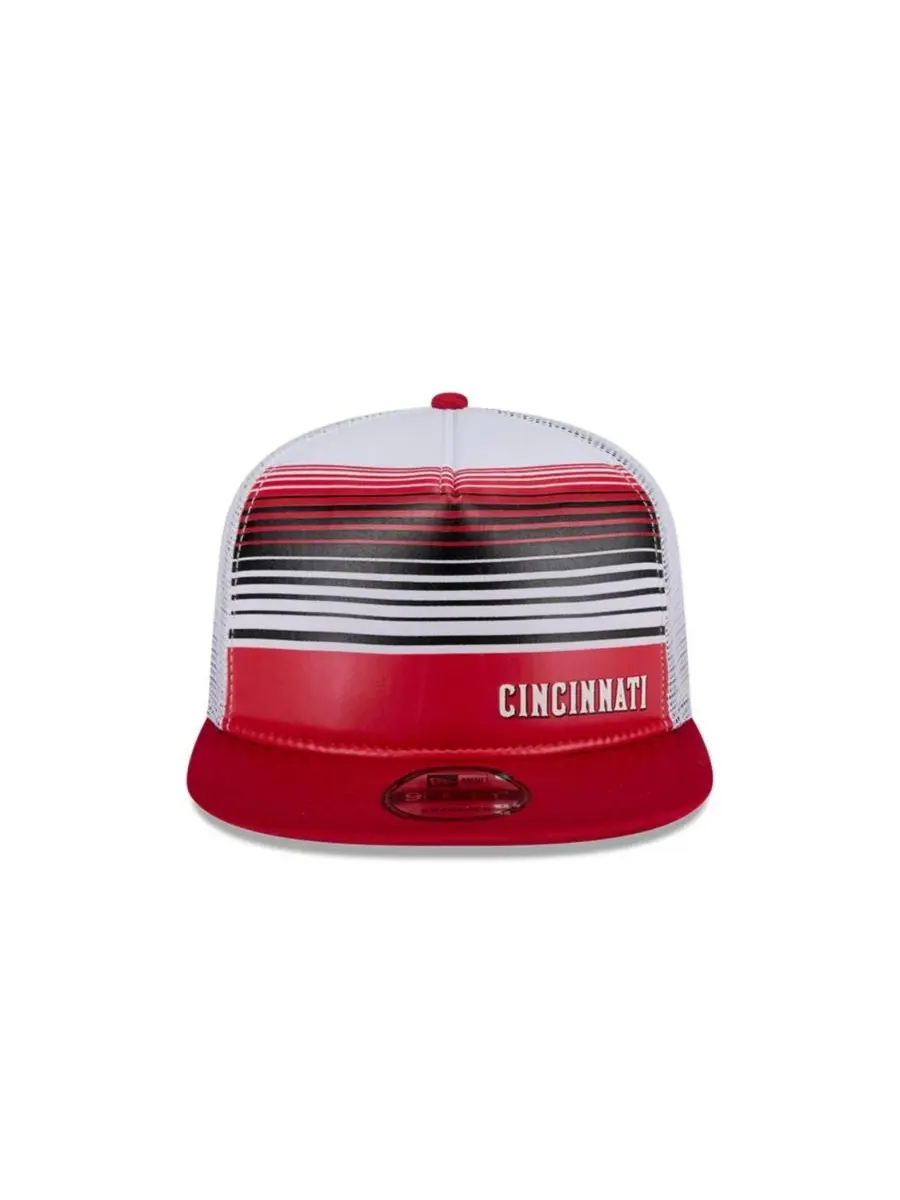 New Era Мужская красная бейсболка Cincinnati Reds Team Horizon 9FIFTY A-Frame Trucker Snapback — изображение 5 из 5, красный