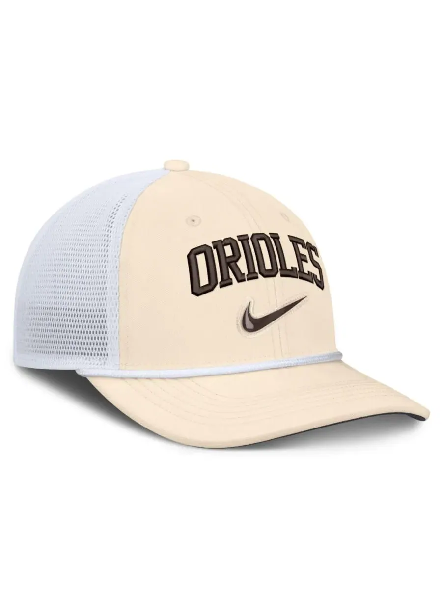 Кепка-тракер с вышивкой Nike Rise Dri-FIT — изображение 3 из 4, натуральный белый