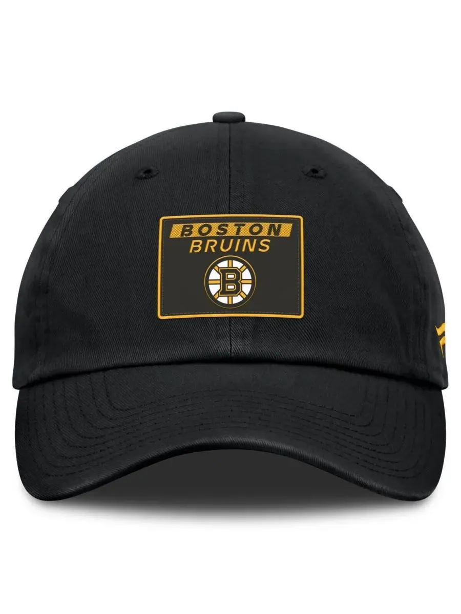 Fanatics Мужская черная регулируемая бейсболка Boston Bruins Authentic Pro Prime — изображение 2 из 4, черный