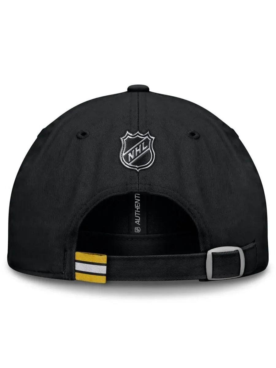 Fanatics Мужская черная регулируемая бейсболка Boston Bruins Authentic Pro Prime — изображение 4 из 4, черный