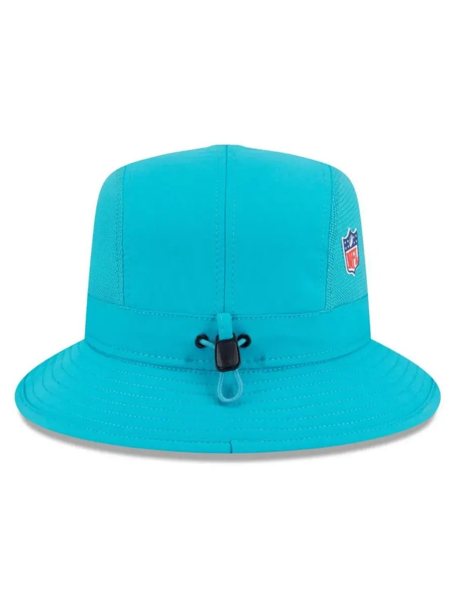Мужская панама Aqua Miami Dolphins 2025 Sideline New Era — изображение 2 из 5, голубой