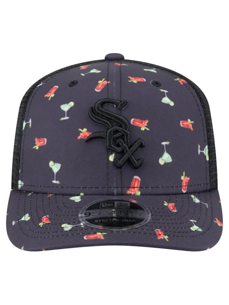 New Era Мужская темно-синяя бейсболка Chicago White Sox Adventure Drinks Pattern 9SEVENTY с — изображение 2 из 5, темно-синий