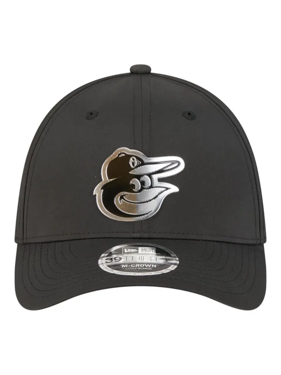 Кепка New Era с металлическим логотипом Baltimore Orioles — изображение 2 из 7, черный