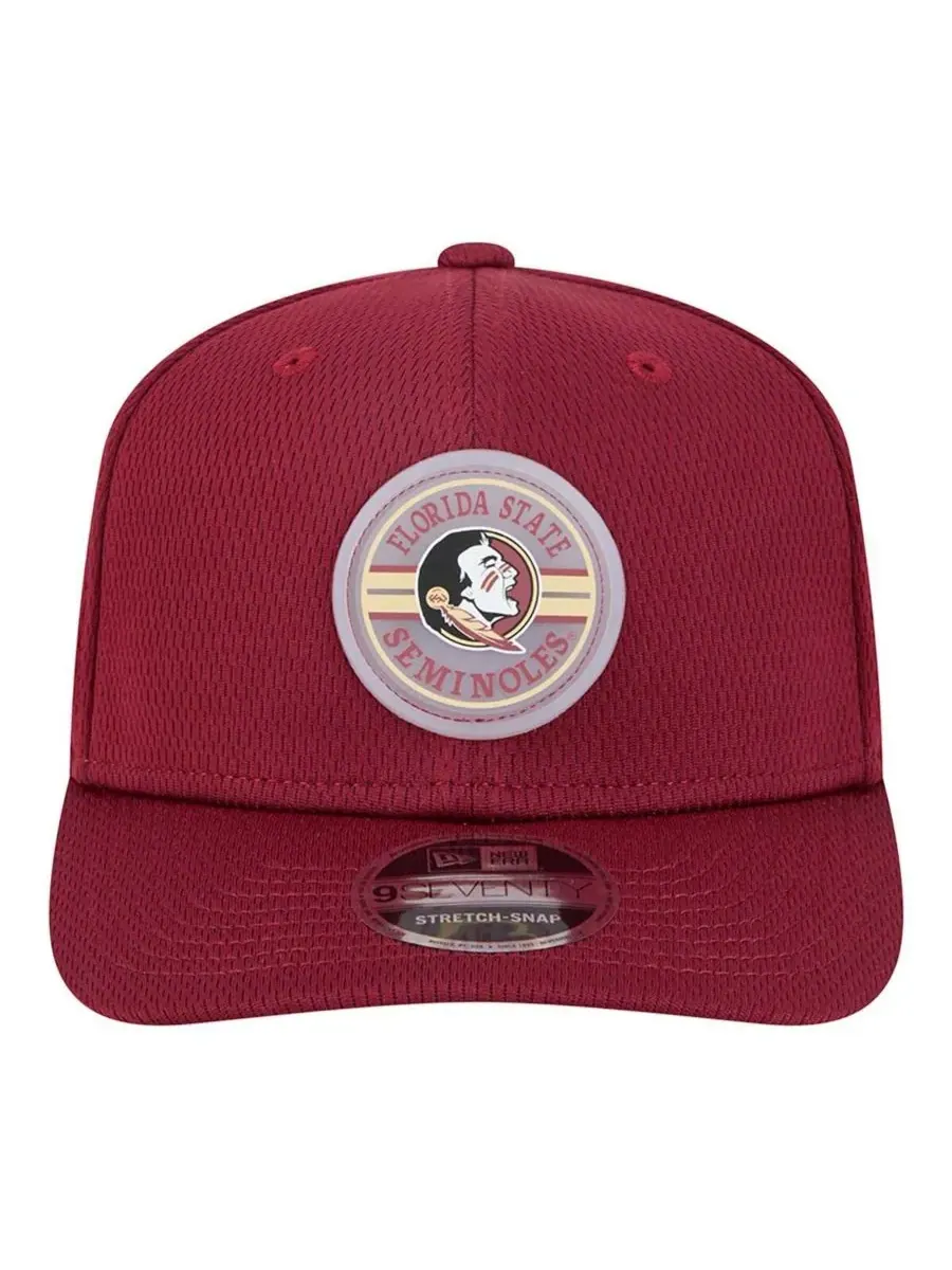 New Era Мужская кепка 9SEVENTY цвета гранат с нашивкой команды Florida State Seminoles — изображение 2 из 4