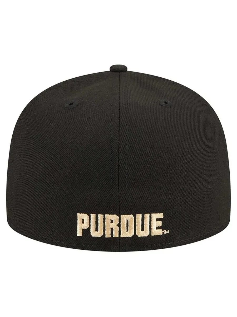 New Era Мужская черная кепка Purdue Boilermakers 59FIFTY — изображение 3 из 5, черный