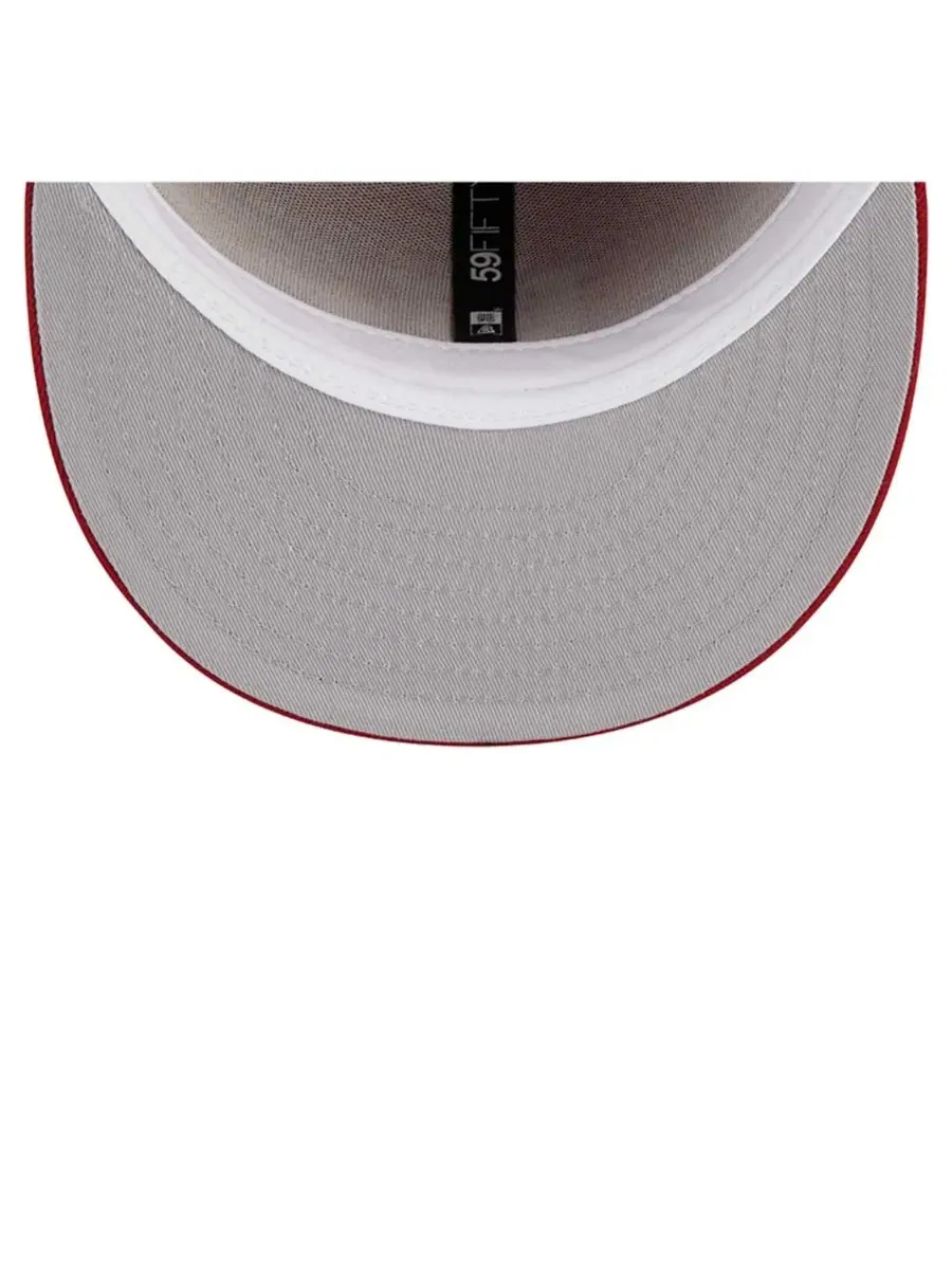 Мужская кепка Indiana Hoosiers 59FIFTY малинового цвета New Era, багровый — изображение 5 из 5, красный