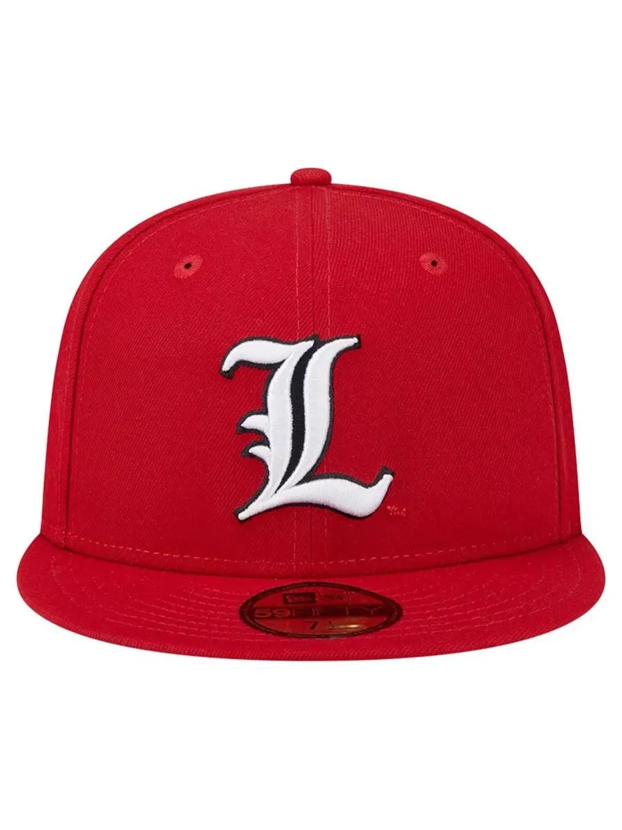 Мужская красная бейсболка Louisville Cardinals 59FIFTY New Era — изображение 2 из 5, красный