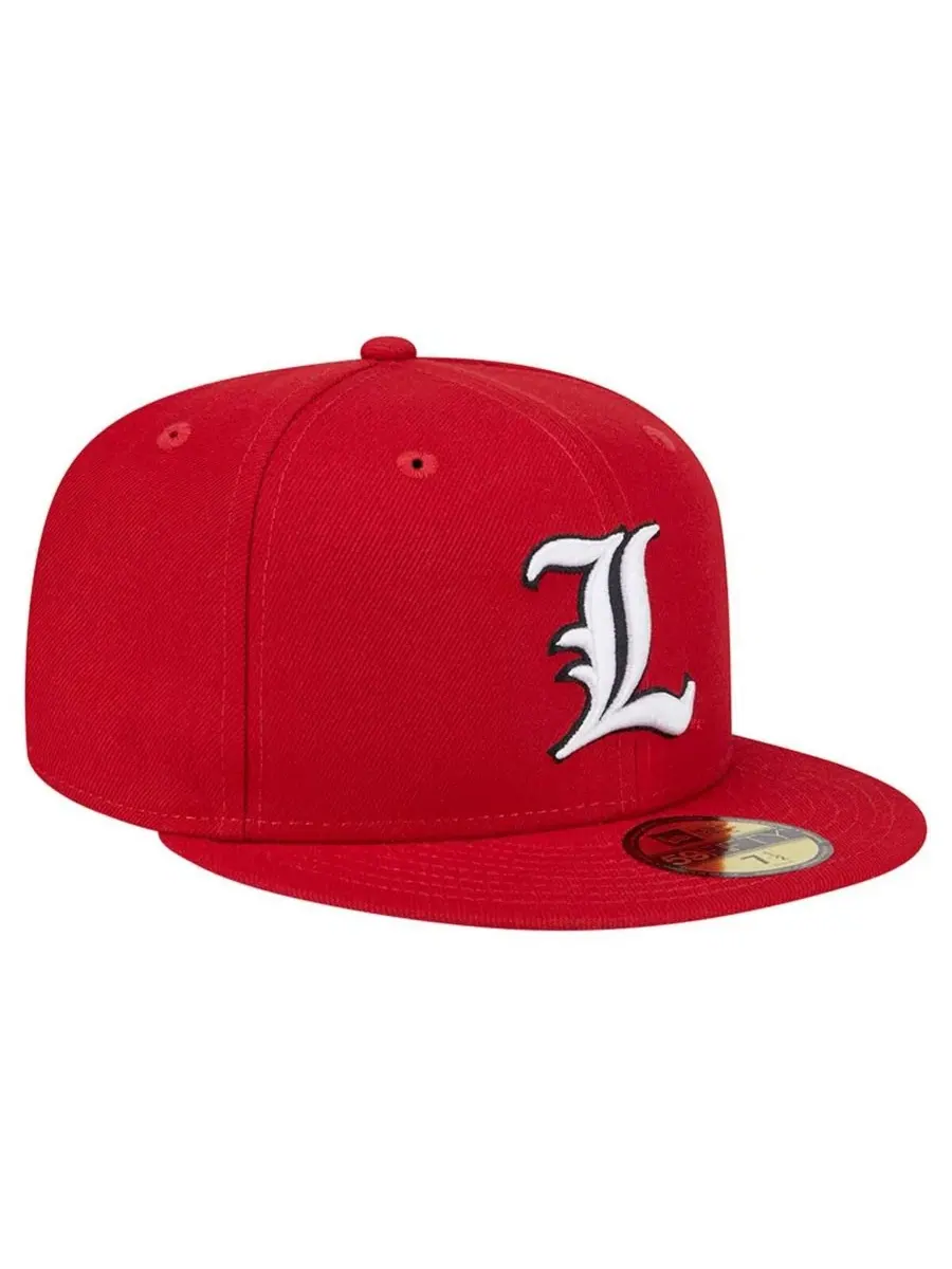 Мужская красная бейсболка Louisville Cardinals 59FIFTY New Era — изображение 3 из 5, красный