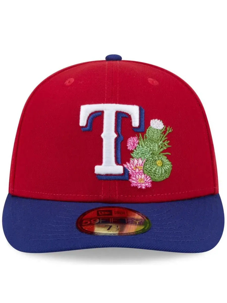 Мужская бейсболка New Era Red/Royal Texas Rangers 2026 Spring Training 59FIFTY Fitted Hat Nike — изображение 2 из 4, красный