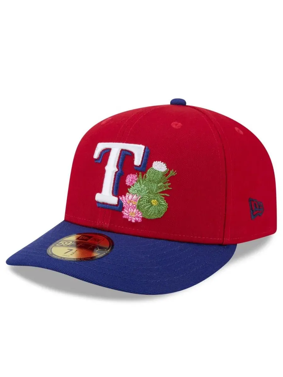 Мужская бейсболка New Era Red/Royal Texas Rangers 2026 Spring Training 59FIFTY Fitted Hat Nike — изображение 3 из 4, красный