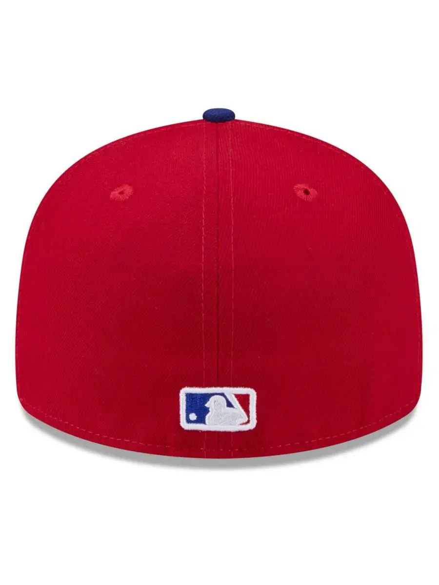 Мужская бейсболка New Era Red/Royal Texas Rangers 2026 Spring Training 59FIFTY Fitted Hat Nike — изображение 4 из 4, красный