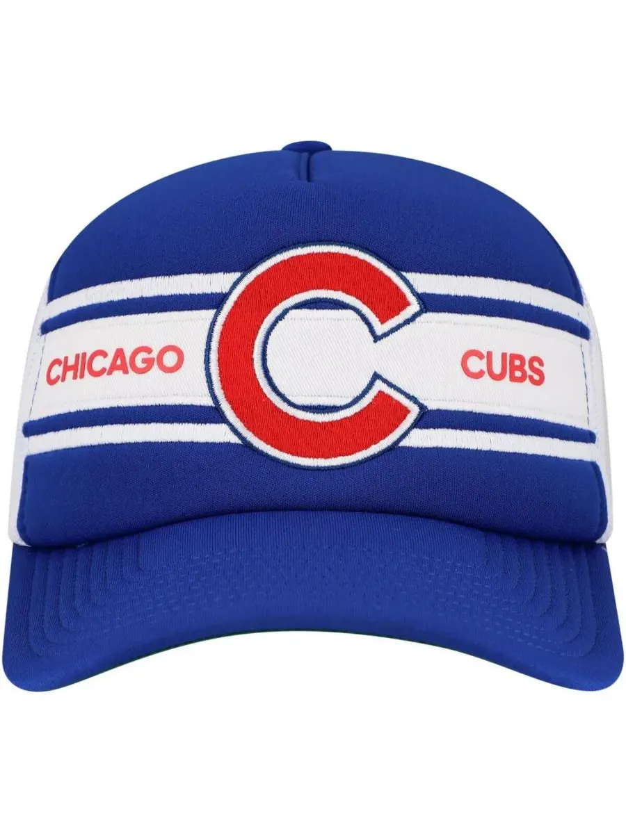 Мужская регулируемая бейсболка Royal Chicago Cubs Sideline Trucker Mitchell & Ness — изображение 2 из 4, королевский