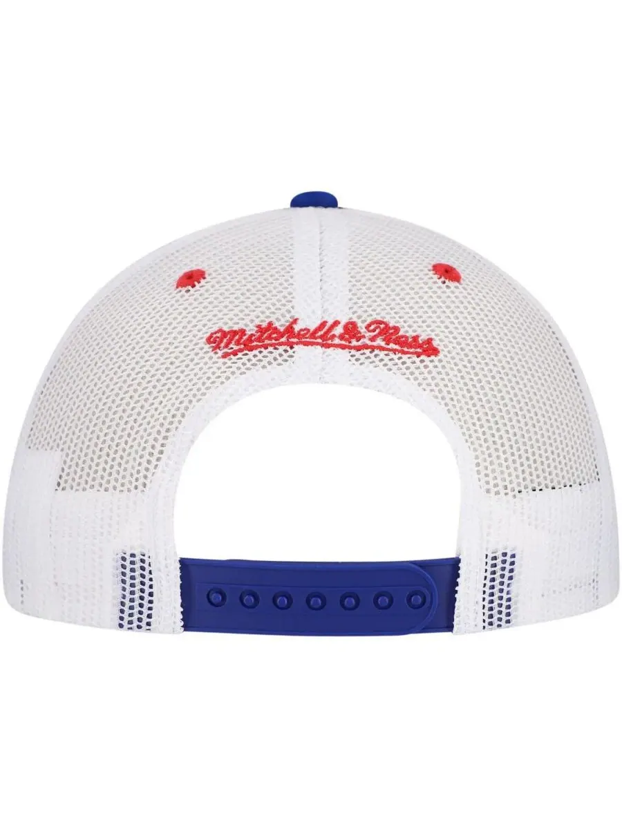 Мужская регулируемая бейсболка Royal Chicago Cubs Sideline Trucker Mitchell & Ness — изображение 4 из 4, королевский