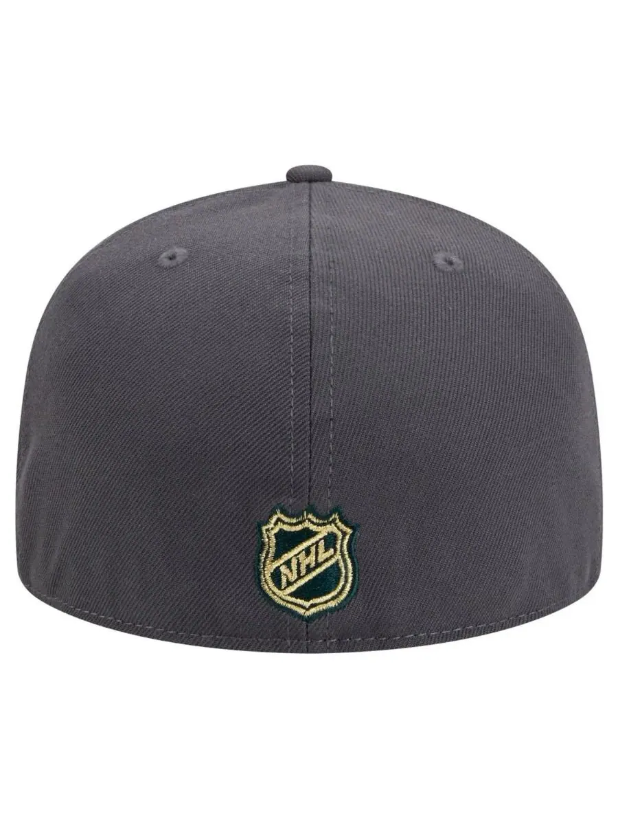 New Era Мужская бейсболка Vegas Golden Knights Core 59FIFTY угольного цвета — изображение 4 из 5, темно-серый