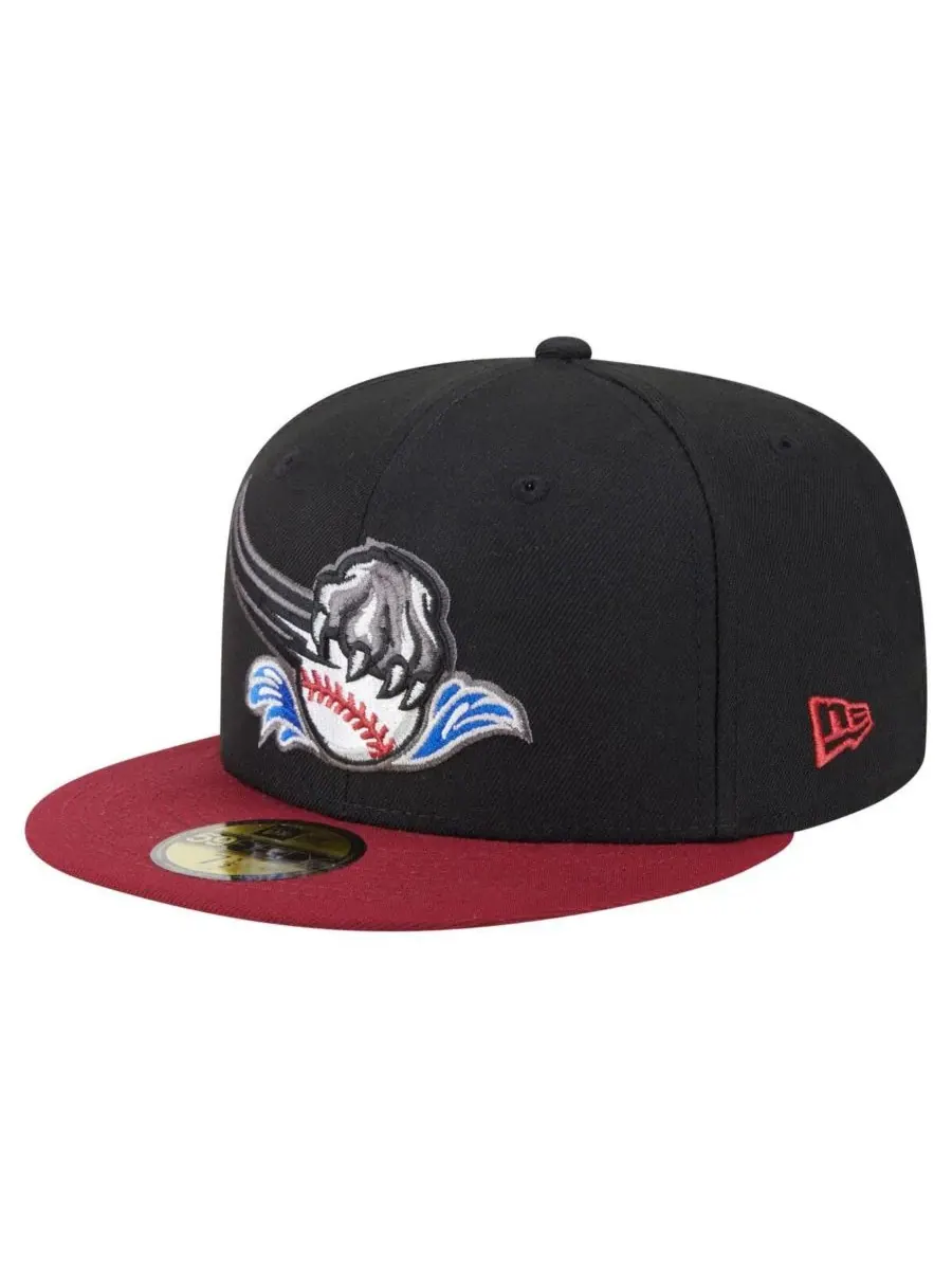 New Era Мужская кепка Sacramento River Cats Authentic Collection 59FIFTY — изображение 1 из 4, черный красный