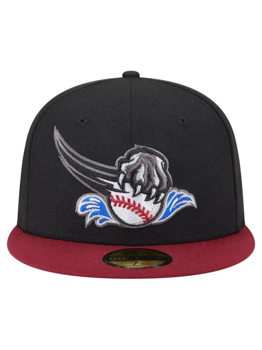 New Era Мужская кепка Sacramento River Cats Authentic Collection 59FIFTY — изображение 2 из 4, черный красный