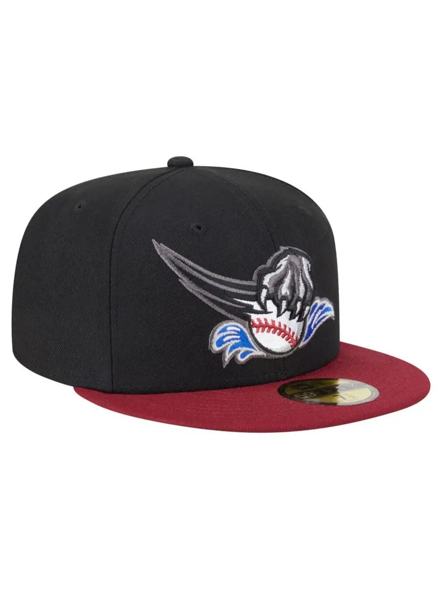 New Era Мужская кепка Sacramento River Cats Authentic Collection 59FIFTY — изображение 3 из 4, черный красный