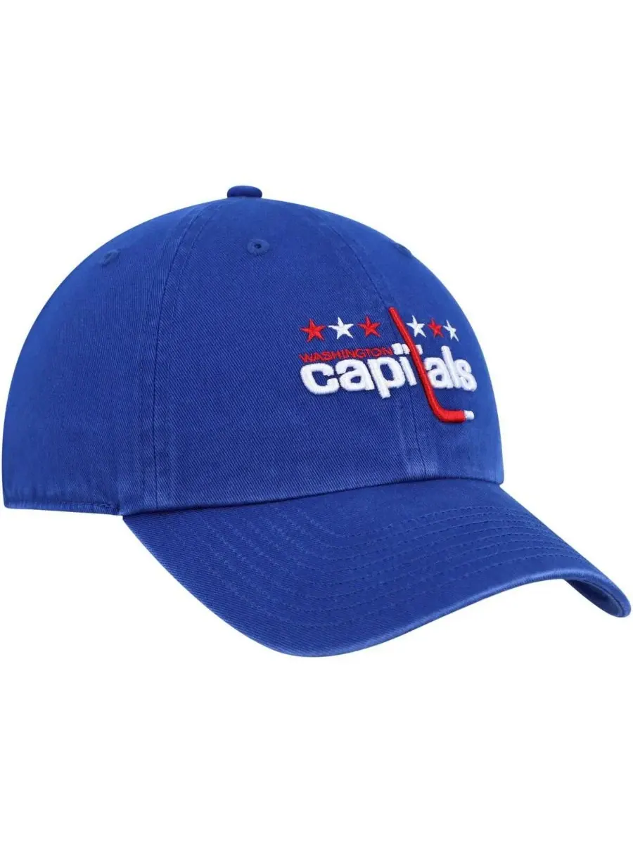 Мужская регулируемая бейсболка Royal Washington Capitals Clean Up '47 Brand — изображение 3 из 4, королевский