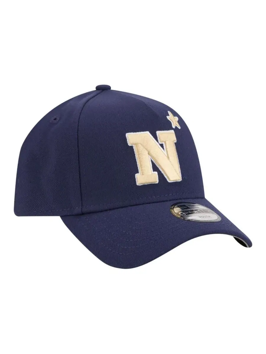 Большая детская кепка Navy Midshipmen 9FORTY A-Frame с регулируемой высотой для мальчиков и девочек — изображение 3 из 4