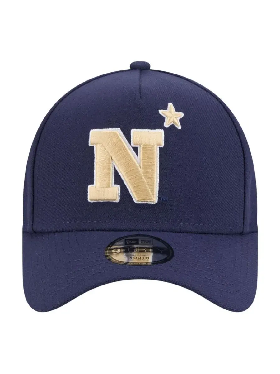 Большая детская кепка Navy Midshipmen 9FORTY A-Frame с регулируемой высотой для мальчиков и девочек — изображение 4 из 4