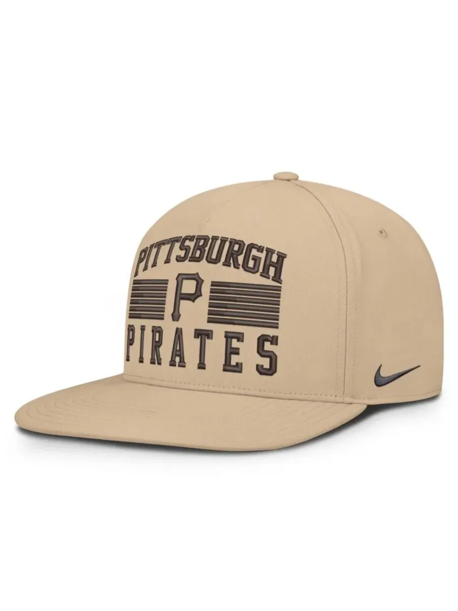 Кепка-снэпбек с вышивкой Pittsburgh Pirates Nike — изображение 1 из 5, хаки